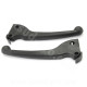 PAIRE LEVIER FREIN CYCLO NOIR ADAPT. TYPE ORIGINE PGT 103 SP / MVL / VOGUE PLASTIQUE (DROIT OU GAUCHE)