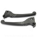 PAIRE LEVIER FREIN CYCLO NOIR ADAPT. TYPE ORIGINE PGT 103 SP / MVL / VOGUE PLASTIQUE (DROIT OU GAUCHE)