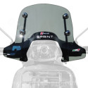 PARE BRISE SPORT FUME ADAPT. VESPA SPRINT 2014 (KIT MONTAGE CHROME)