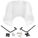 PARE BRISE TNT TYPE VESPA +  KIT DE FIXATION SUR RETROVISEUR (MODELE ECONOMIQUE)