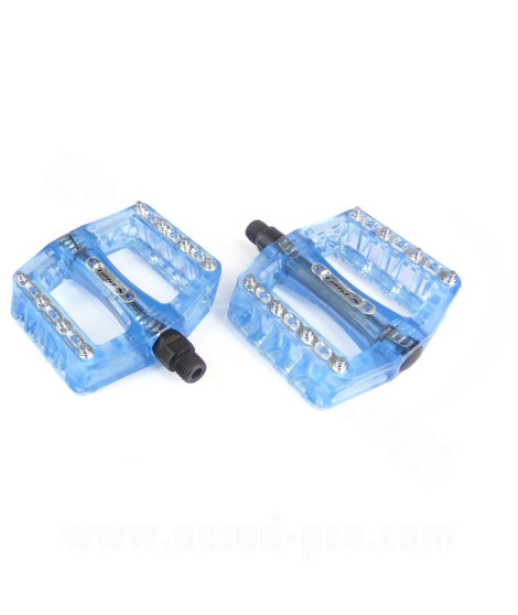 PEDALE VELO BMX TOKEN POINTES REMPLACABLE BLEU (LA PAIRE)