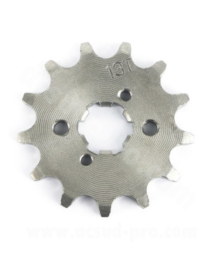 PIGNON SORTIE BOITE MOTO ADAPT. DERBI 13 DENTS 420 DERBI SENDA 50 EURO 2 + EURO 3 / DRD / GPR / GILERA 50 SMT / RCR