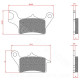PLAQUETTE DE FREIN MAXISCOOTER BRENTA ADAPT. YAMAHA TRICITY 125-300CC AVANT DROIT (HOMOLOGUEE ECE R90) BR3179