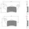 PLAQUETTE DE FREIN MAXISCOOTER BRENTA ADAPT. YAMAHA TRICITY 125-300CC AVANT DROIT (HOMOLOGUEE ECE R90) BR3179