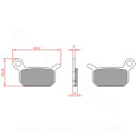 PLAQUETTE DE FREIN VELO BRENTA ORGANIQUE COMPATIBLE FORMULA B4