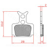 PLAQUETTE DE FREIN VELO BRENTA ORGANIQUE COMPATIBLE FORMULA MEGA / THE ONE