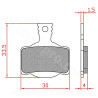 PLAQUETTE DE FREIN VELO BRENTA ORGANIQUE COMPATIBLE MAGURA MT2-4-6-8