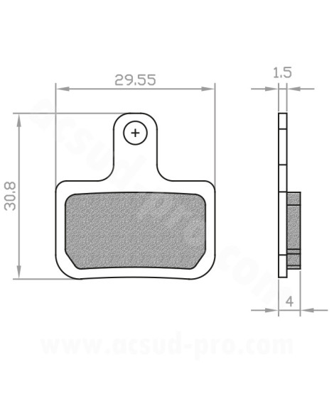 PLAQUETTE DE FREIN VELO BRENTA ORGANIQUE COMPATIBLE SRAM RED. FORCE AXS. LEVEL. LEVEL T. LEVEL ULTIMATE
