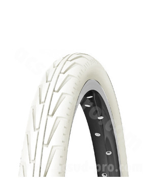 PNEU VELO 12 1/2 x 1.75 x 2 1/4 MICHELIN CITY J BLANC TRINGLE RIGIDE TR (47-203)