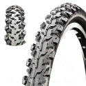 PNEU VELO 26 x 1.95 CST KNOBBLY TRACTION BANDE ANTI-CREVAISON 5MM NOIR TRINGLE RIGIDE TR (53-559)