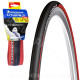 PNEU VELO 700 x 23 MICHELIN LITHION 3 ROUGE 3x60TPI 220G TRINGLE SOUPLE TS (23-622)