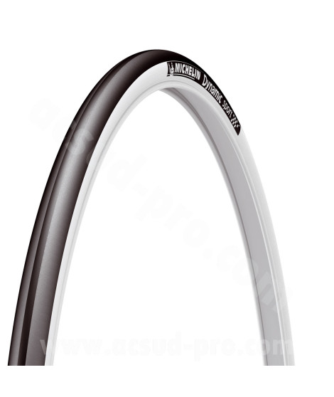 PNEU VELO 700 x 25 MICHELIN DYNAMIC SPORT BLANC 3x30TPI 320G TRINGLE RIGIDE TR (25-622)