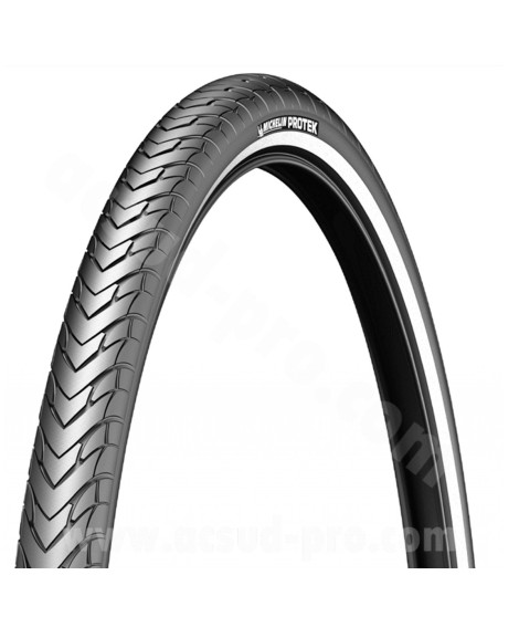 PNEU VELO 700 x 32 MICHELIN PROTEK 1mm BANDES REFLECHISSANTES E-BIKE READY TRINGLE RIGIDE TR (32-622)