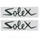 POCHETTE 2 AUTOCOLLANTS ADAPT. SOLEX" NOIR