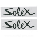 POCHETTE 2 AUTOCOLLANTS ADAPT. SOLEX" NOIR