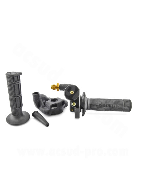 POIGNEE DE GAZ DOMINO HR CROSS 2T AVEC PROTECTION ET REVETEMENTS