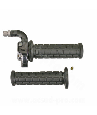 POIGNEE GAZ TARGA CHROMEE / NOIR REF M.84 CH