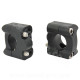 PONTET DE GUIDON NOEND ALU ADAPT. GUIDON Ø28.6 NOIR MAT (LA PAIRE)