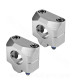 PONTET DE GUIDON NOEND ALU ADAPT. GUIDON Ø28.6 SILVER (LA PAIRE)