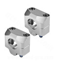 PONTET DE GUIDON NOEND ALU ADAPT. GUIDON Ø28.6 SILVER (LA PAIRE)