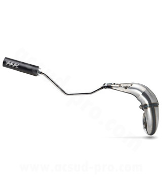 POT D'ECHAPPEMENT YASUNI PASSAGE HAUT DROIT - CROSS ML 2T NOIR POUR SHERCO 50SE-R. 50SE-RS. 50SM-R. 50SM-RS (TUB807TB-D72)