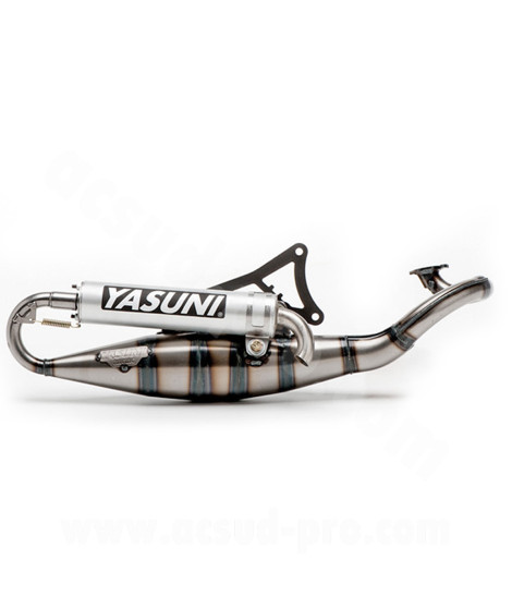 POT D'ECHAPPEMENT YASUNI SCOOT R ADAPT. MBK NITRO / YAMAHA AEROX - MINARELLI HORIZONTAL (TUB902)