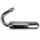 POT ECHAPPEMENT CHROME CYCLO ADAPT. MBK 40/51/88  A BRIDE  (NON HOMOLOGUE)