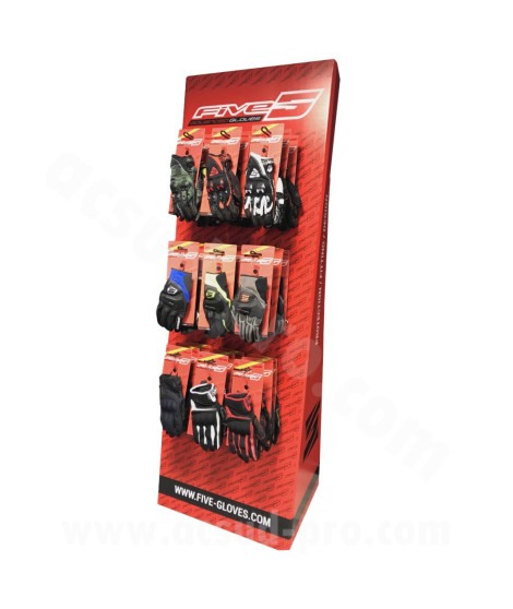 PRESENTOIR GANTS FIVE 9 BROCHES (jusqu'à 50 gants)