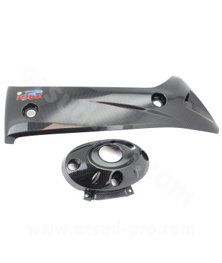 PROTECTION POT D'ECHAPPEMENT MAXISCOOTER RB MAX ADAPT. HONDA SH 300 2007-2013 CARBONE