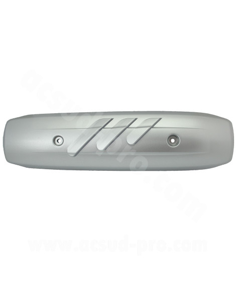 PROTECTION POT D'ECHAPPEMENT MAXISCOOTER RB MAX ADAPT. YAMAHA TMAX 500  2001-2006 GRIS MAT (ENTRAXE 200mm)