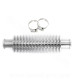 RADIATEUR / REFROIDISSEUR DE DURITE D'EAU ALU CNC ALU FORME ROND SILVER (L : 130 Ø35 (DURITE Ø16mm)