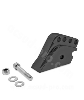 REHAUSSE AMORTISSEUR ADAPT. SCOOT PEUGEOT 50 TKR / SPEEDFIGHT / BUXY (4 POSITIONS) NOIR MAT