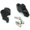 REHAUSSE GUIDON ALUMINIUM ADAPT. HONDA XADV 750 NOIR