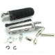 REPOSE PIED MOTO OPM TYPE HONDA (LIVRE COMPLET AVEC AXE + RESSORT) (LA PAIRE)