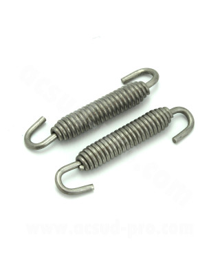 RESSORT DE POT INOX 42mm A 66mm AVEC CROCHET TOURNANT (LA PAIRE)