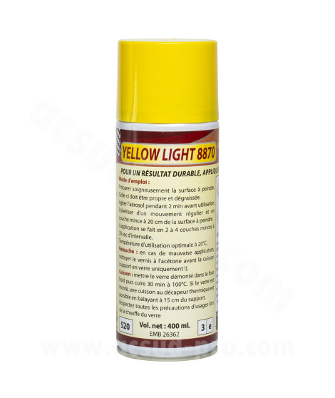 RESTOM YELLOWLIGHT 8870 VERNIS JAUNE POUR VERRE DE PHARE