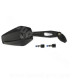 RETROVISEUR PLASTIQUE NOIR REVERSIBLE UNIVERSEL M8 / M10 HOMOLOGUE