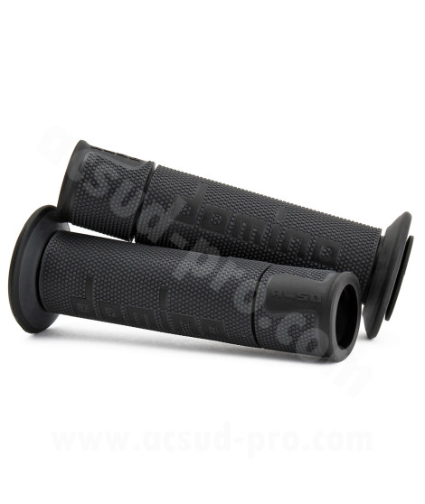 REVETEMENT POIGNEE DOMINO MOTO ON ROAD A450 NOIR OPEN END 120-125mm (LA PAIRE)