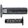 REVETEMENT POIGNEE DOMINO OFFROAD NOIR / GRIS A360 CLOSED END 120-123mm (LA PAIRE)