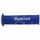 REVETEMENT POIGNEE DOMINO ROAD BI-COMPOSANTS BLEU / BLANC A250 OPEN END 120-125mm (LA PAIRE)