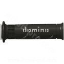 REVETEMENT POIGNEE DOMINO ROAD BI-COMPOSANTS NOIR / GRIS A250 OPEN END 120-125mm (LA PAIRE)