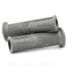 REVETEMENT POIGNEE DOMINO STYLE GRIS / DEBOUCHE POUR EMBOUT GUIDON / L : 120mm (LA PAIRE)