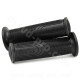REVETEMENT POIGNEE DOMINO STYLE NOIR / BOUCHE POUR EMBOUT GUIDON / L : 120mm (LA PAIRE)
