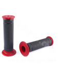 REVETEMENT POIGNEE NOEND SMOOTH NOIR / ROUGE (LA PAIRE)