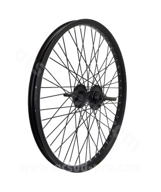 ROUE ARRIERE VELO 20" BMX ALU NOIR 48 RAYONS