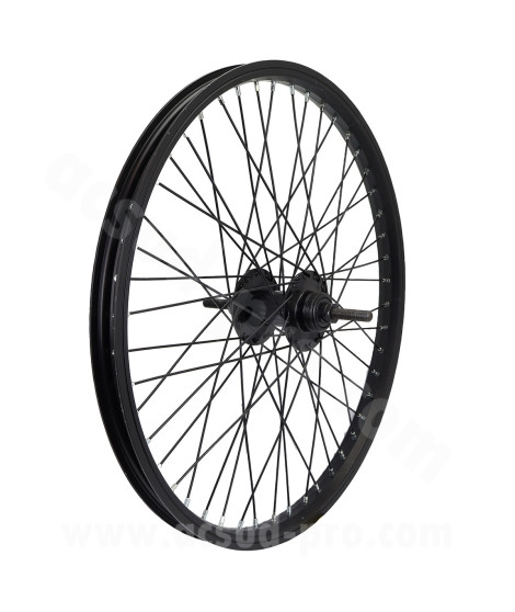 ROUE ARRIERE VELO 20" BMX ALU NOIR 48 RAYONS