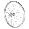 ROUE VTT 20" AV ANT ECROU AXE PLEIN JANTE ARGENT MACH1 M110. MOYEU ALU 28 RAYONS