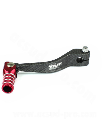 SELECTEUR REPLIABLE ALU IMIT CARBON ADAPT. DERBI SENDA ROUGE