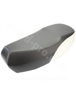 SELLE SCOOTER ADAPT. MBK BOOSTER SPIRIT / YAMAHA BWS  NOIR/BLANC