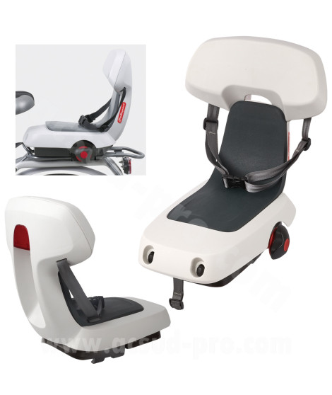 SIEGE ENFANT ARRIERE POLISPORT FIXATION SUR PORTE BAGAGE GUPPY JUNIOR BLANC